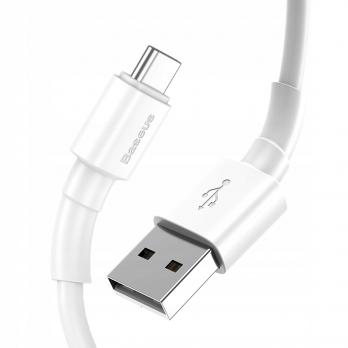 Кабель Baseus Mini White Cable USB For Type-C 3A 1m белый CATSW-02