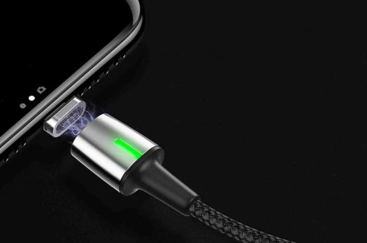 Кабель Baseus Zinc Magnetic Safe Fast Charging Data Cable USB to Type-C 5A 1m BLACK